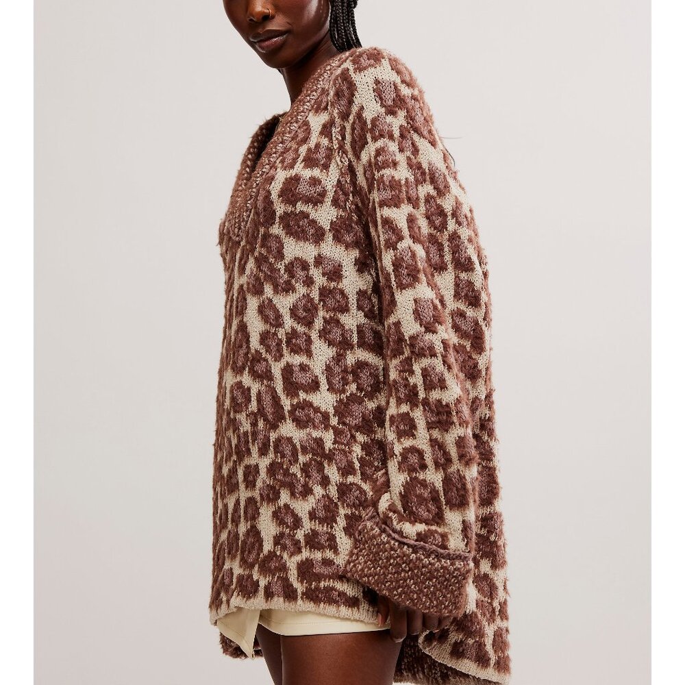 FREE PEOPLE Little Animal Pullover / Grey Antler Combo - Picture 3 of 7